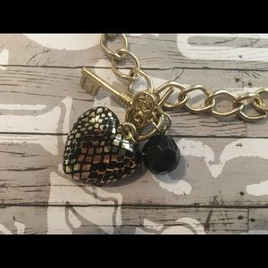 Heart and Key Chain Necklace